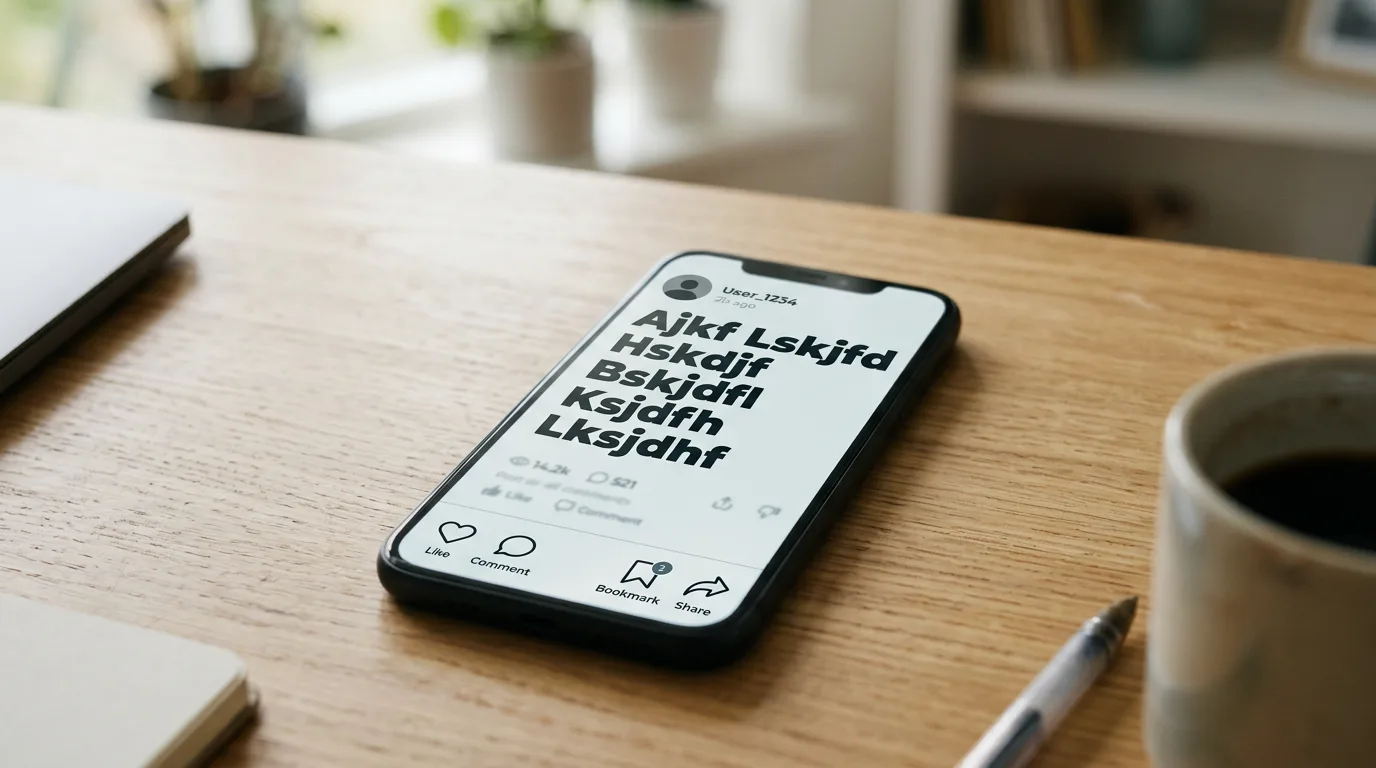 A generic social media post interface, the shape of a viral screenshot.