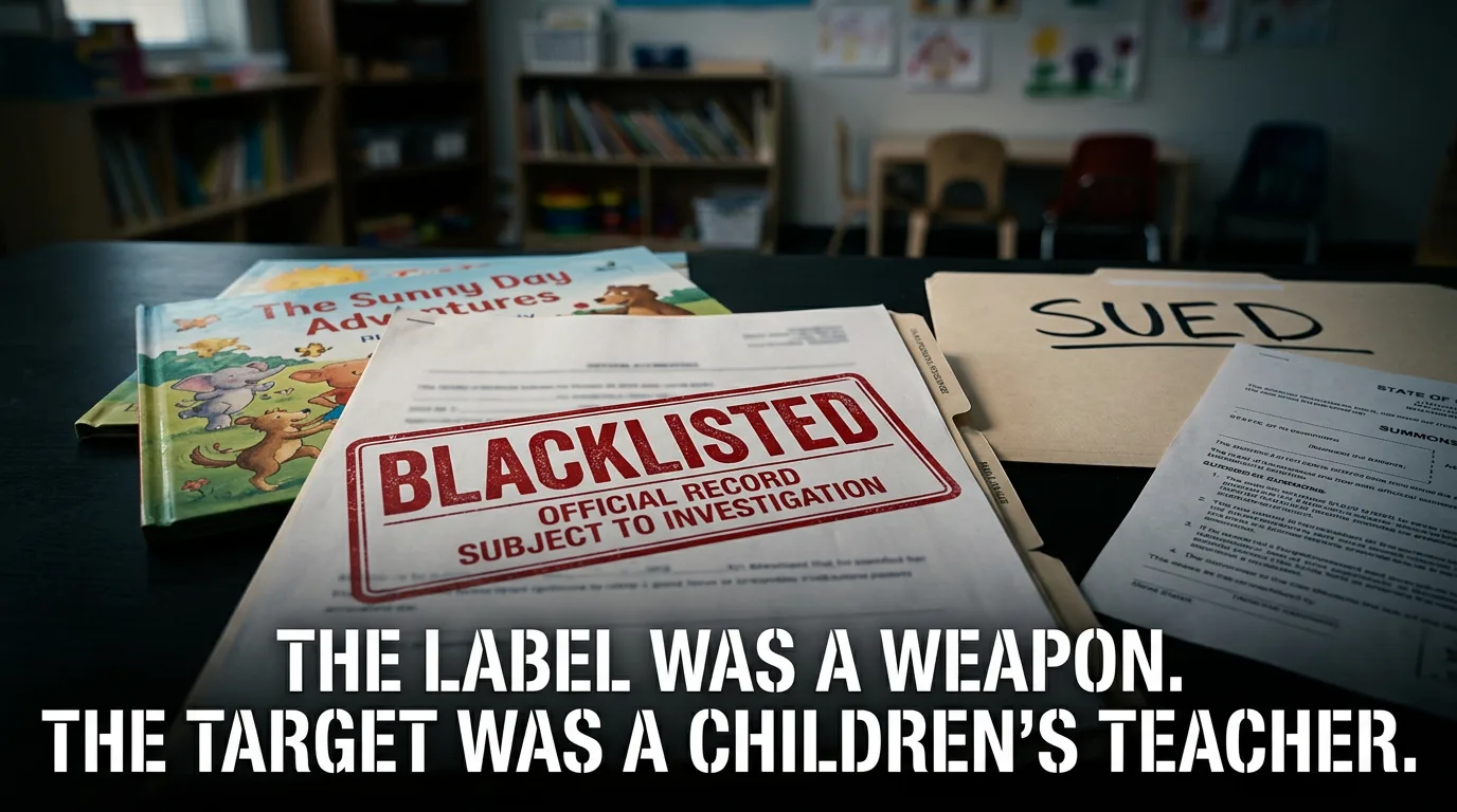 An antisemitism label weaponized against a children's educator, the class-action lawsuit against StopAntisemitism now underway.